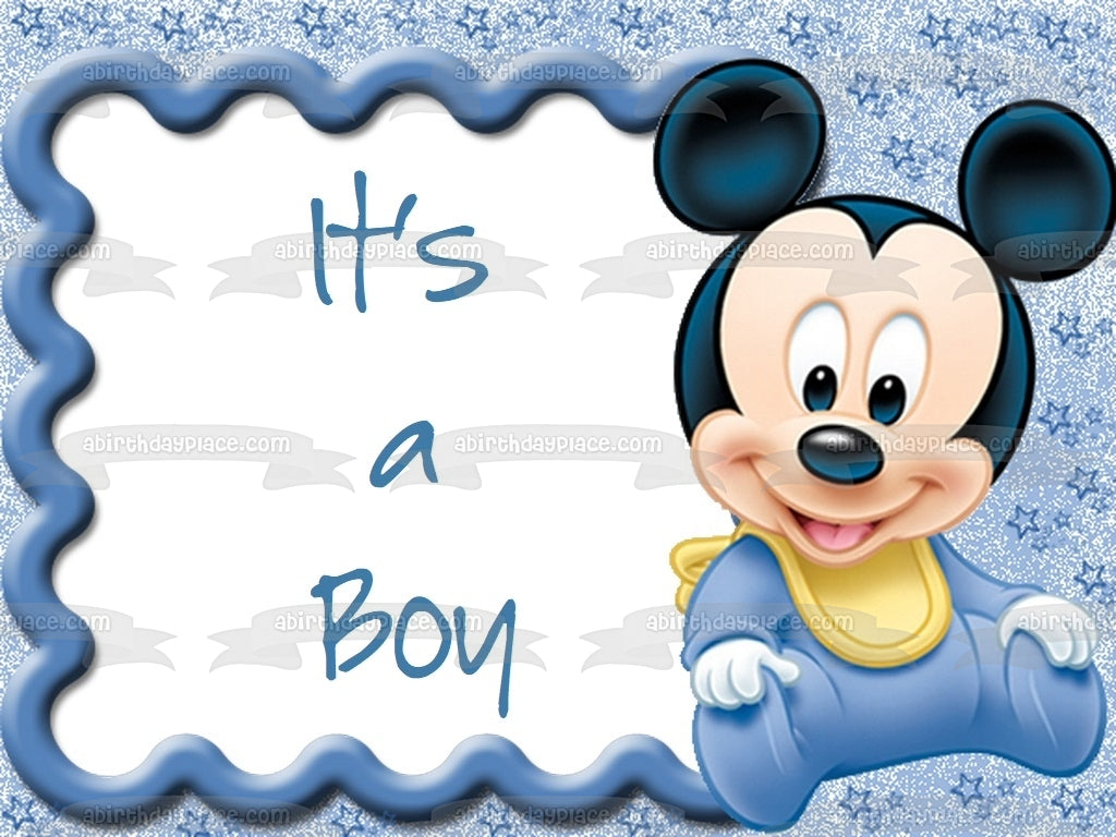 Baby Shower Edible Cake Topper