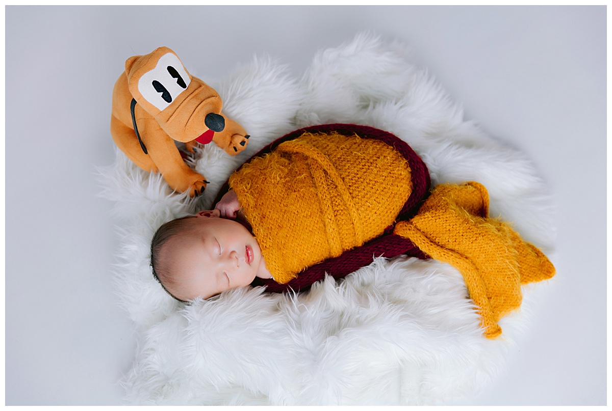 Disney Newborn Photo for Baby Boy
