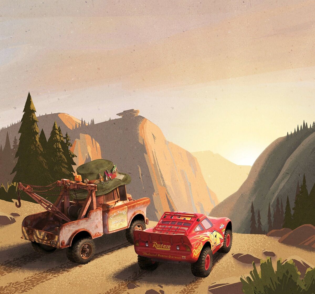 Disney Cars wall mural Sundown bedroom
