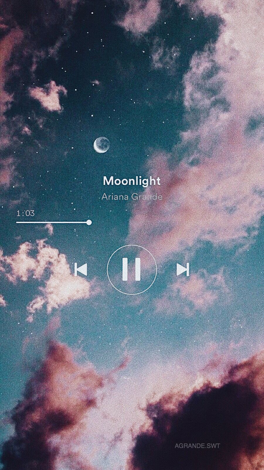 Ariana Grande Moonlight iPhone Wallpaper