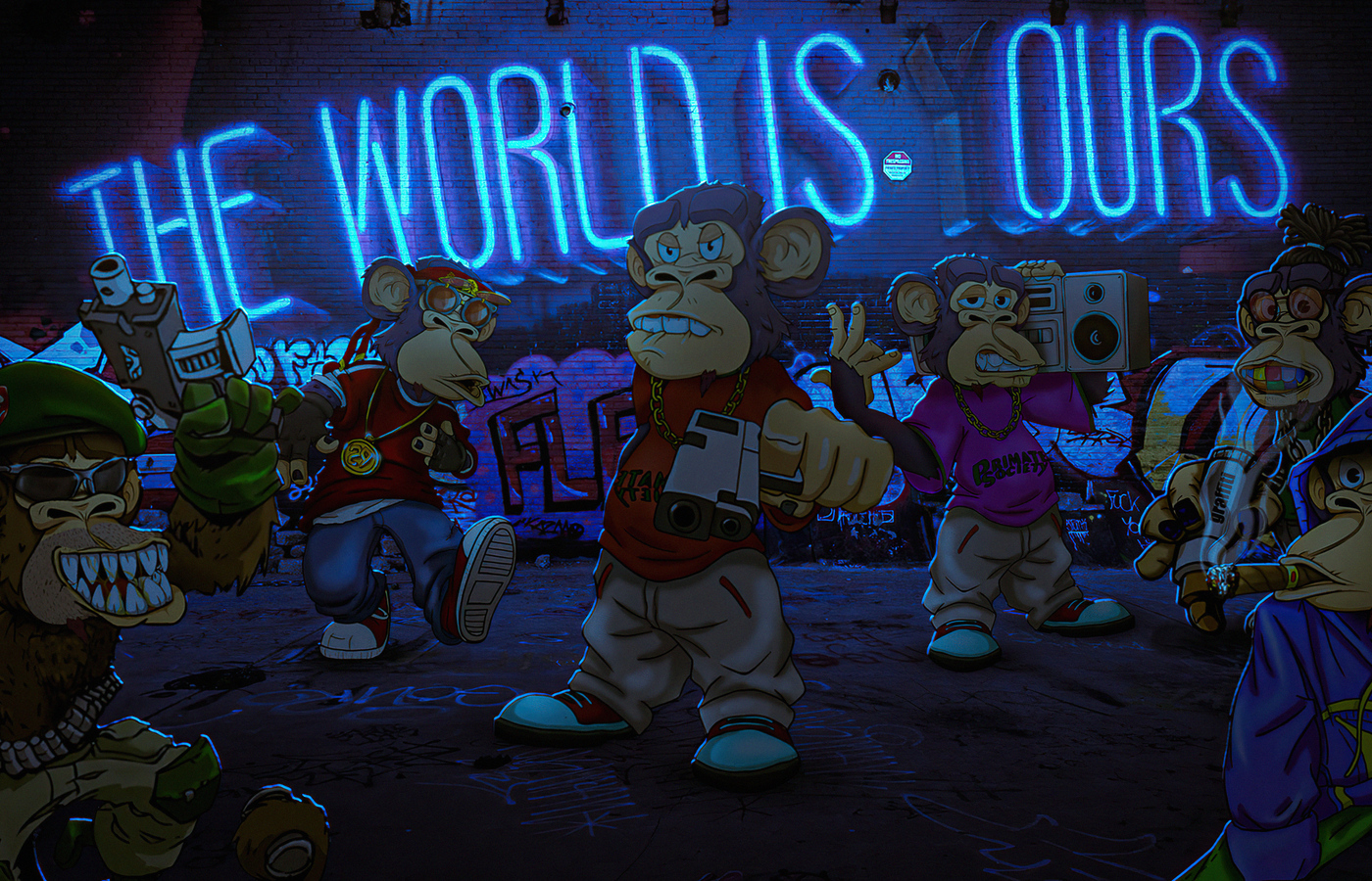 Monkey Nft Wallpaper, 1400x900