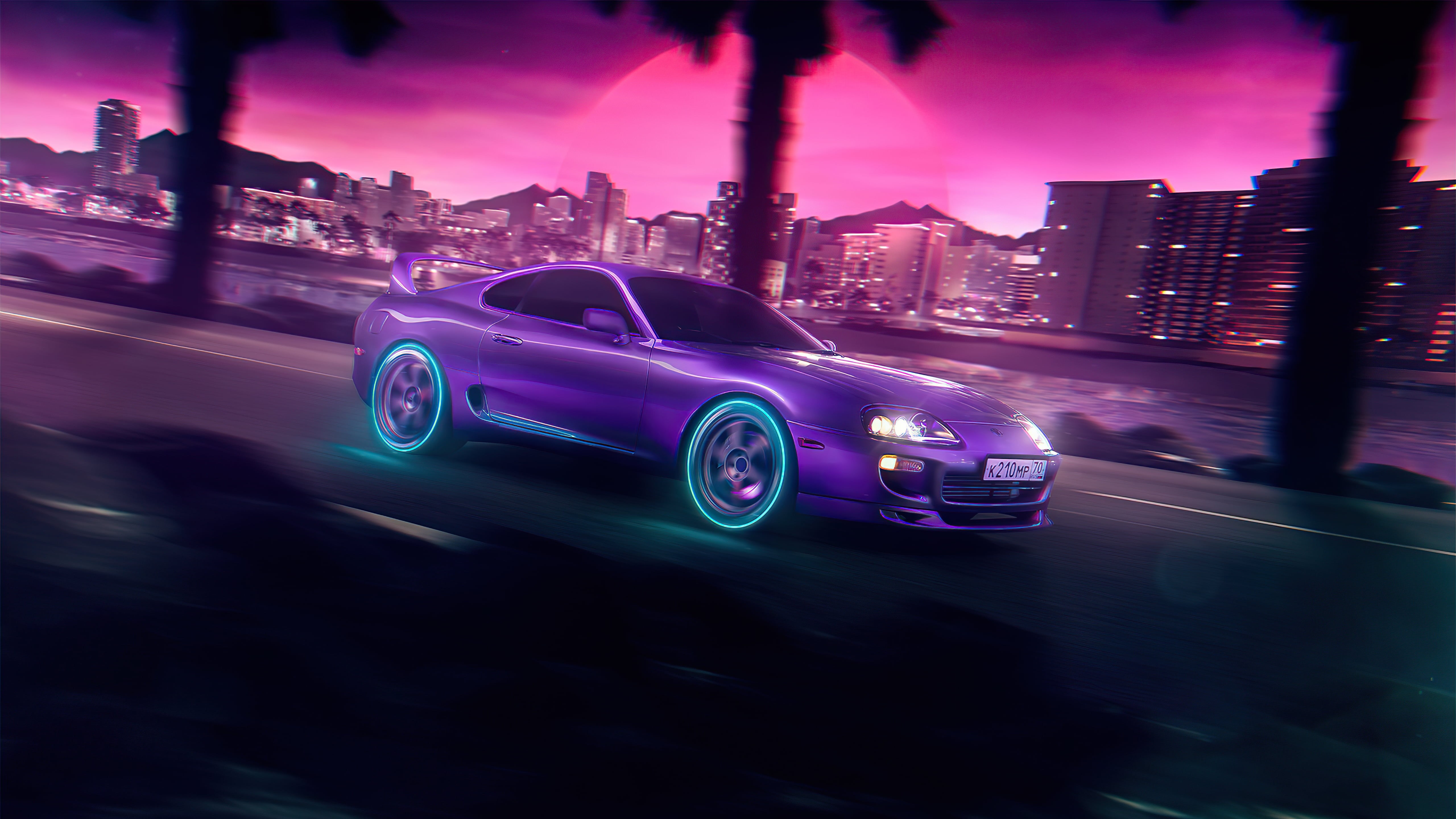 Neon Blaze Toyota Supra GR