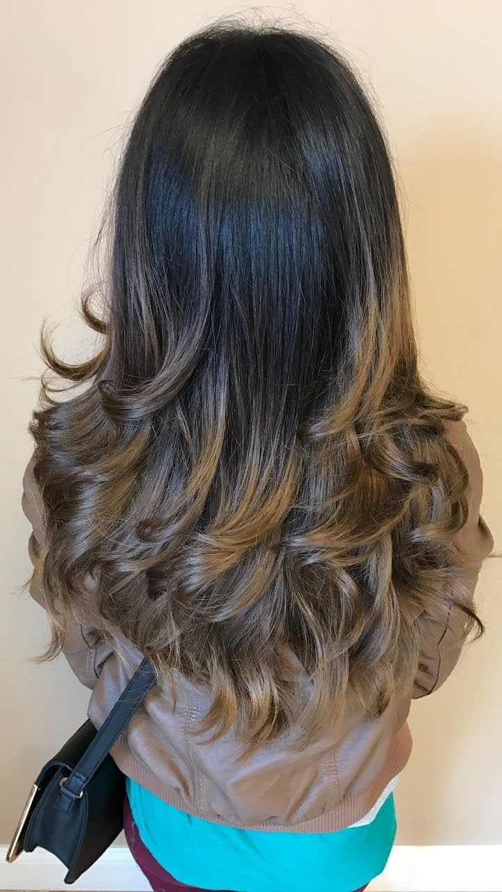 step cut and layer cut Hairstyle
