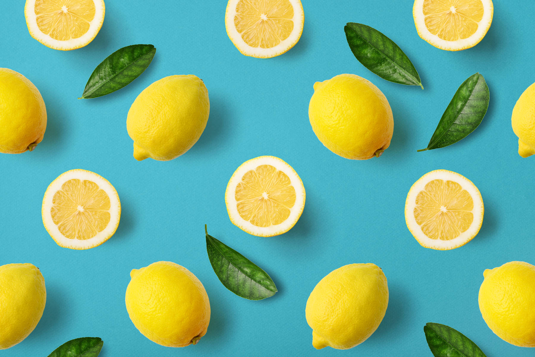 Download Sour Lemons On Blue Wallpaper