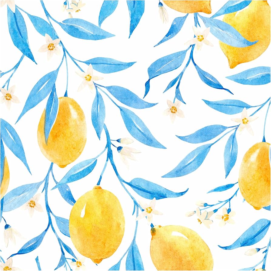 UniGoos Watercolor Yellow Lemons Peel