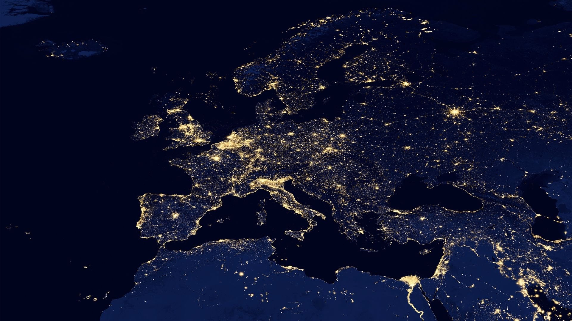 Europe at night (1920 x 1080), r