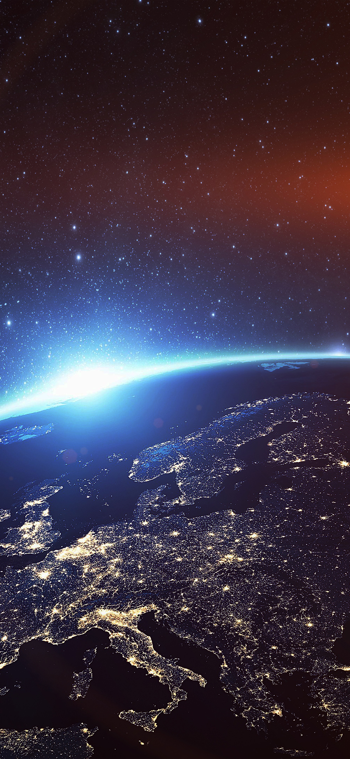 Europe Earth Blue Space Night Art