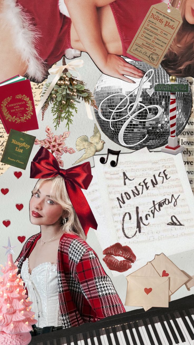 Sabrina Carpenter Nonsense Christmas Lock Screen