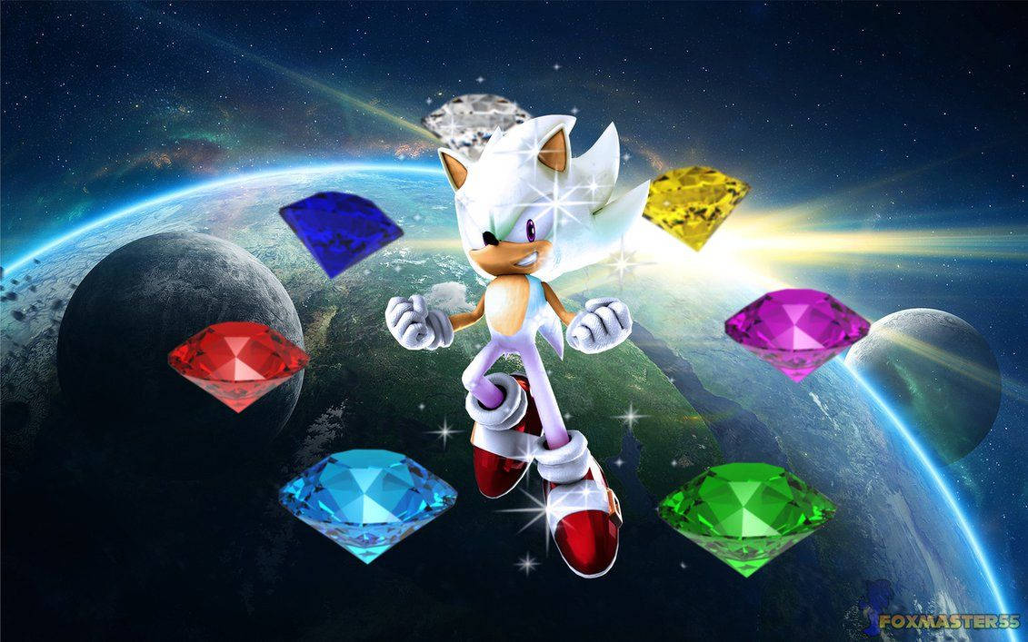 Download Hyper Sonic And The Super Emeralds Wallpaper