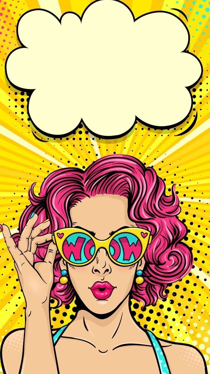 Pop Art Girl Wallpaper