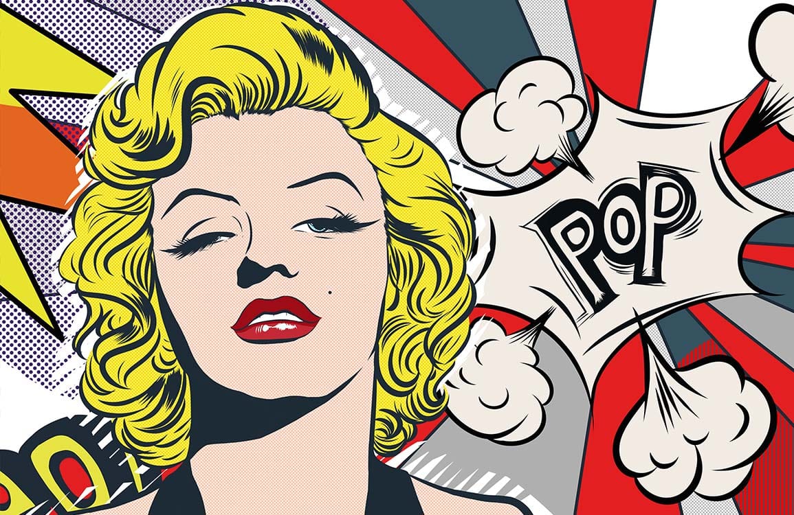 Monroe Pop Art Wallpaper for Home