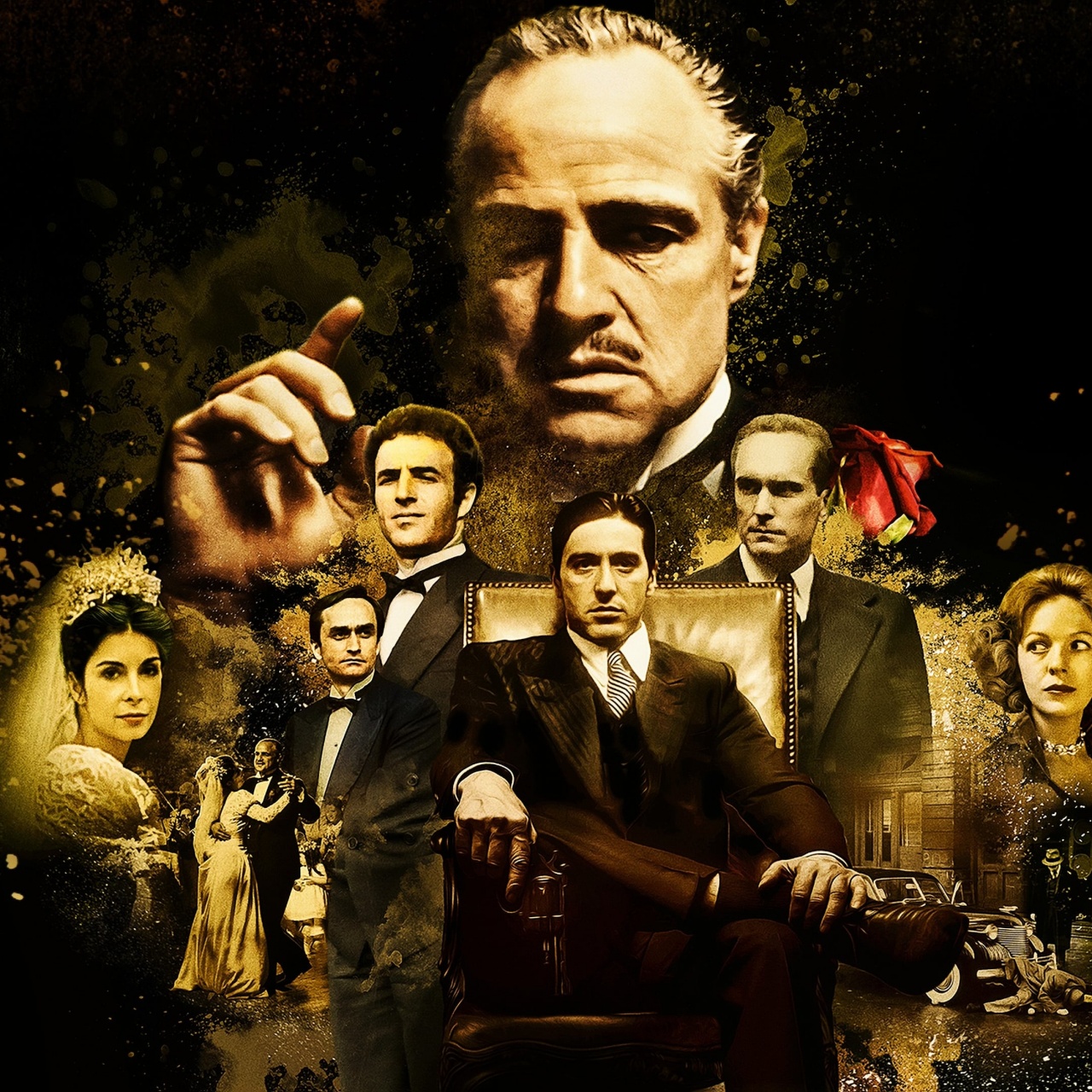 Godfather Wallpaper 4K, Movie poster