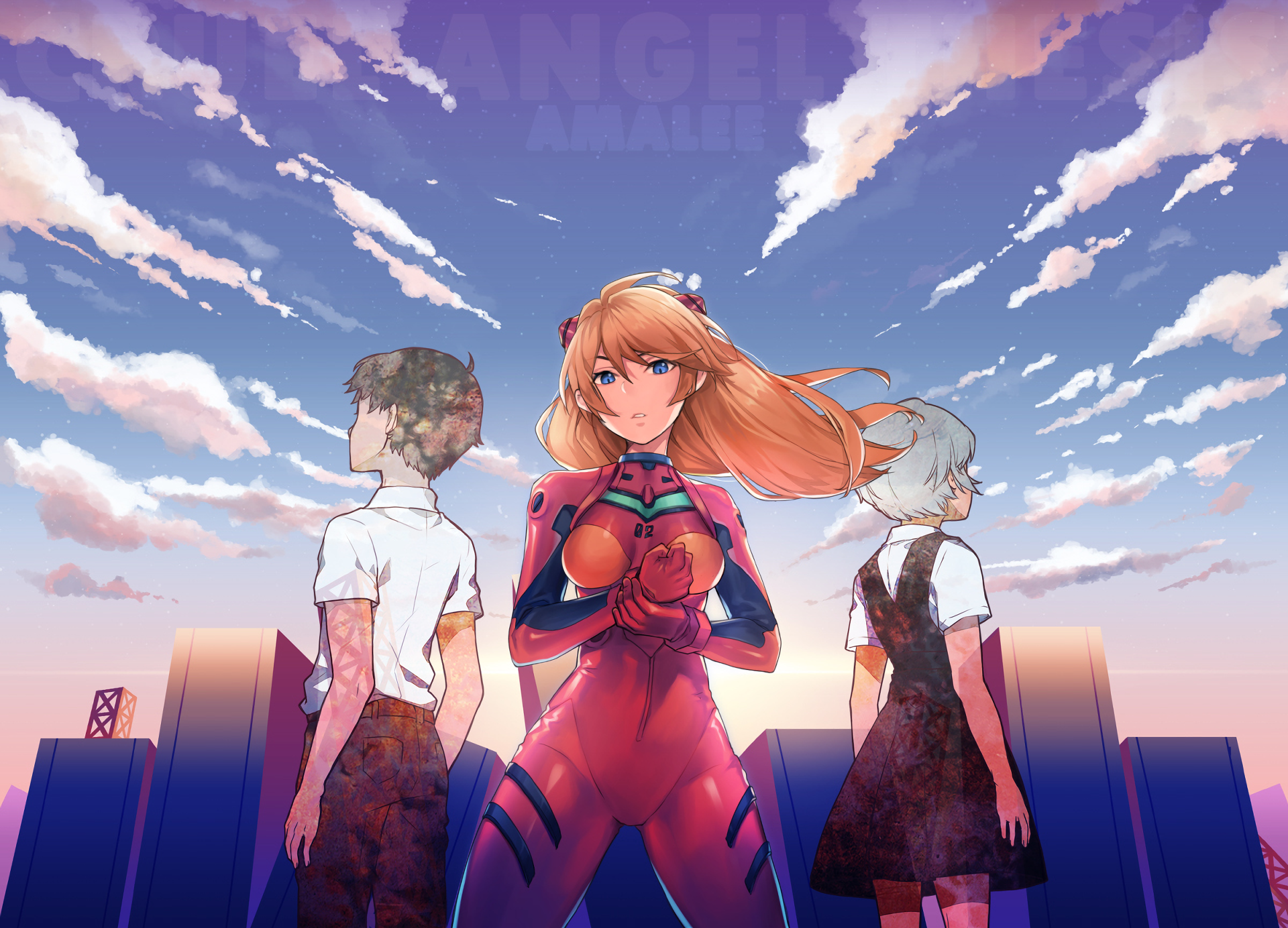 Download Asuka Langley Sohryu Shinji