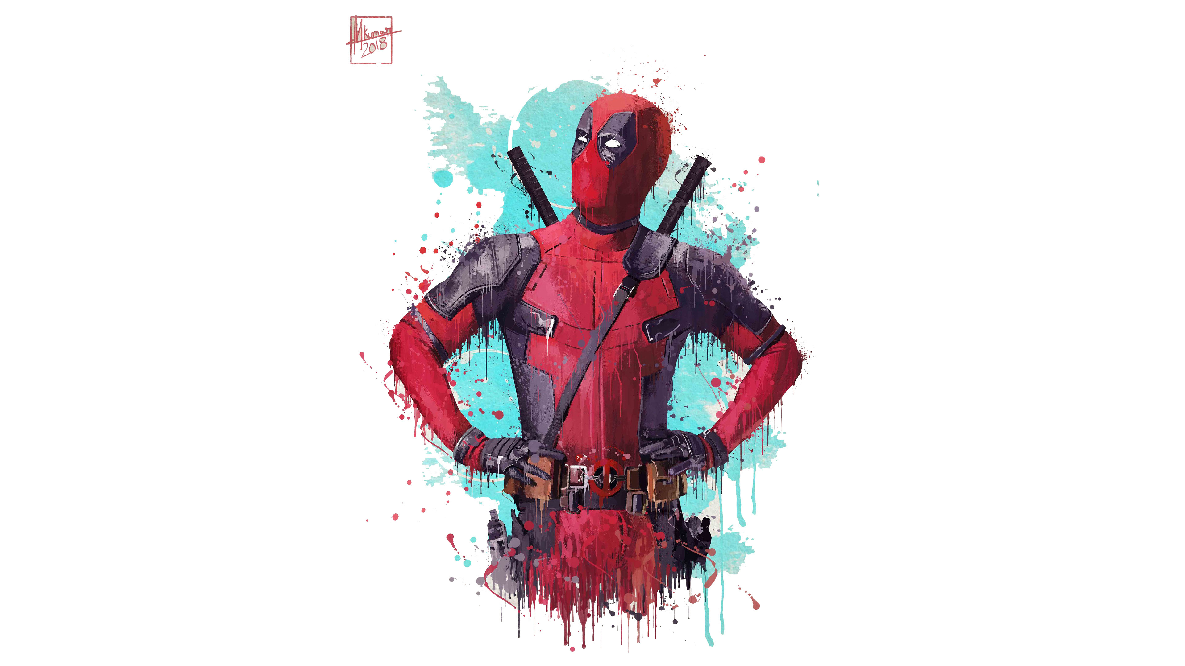 Download wallpaper 3840x2160 deadpool 2