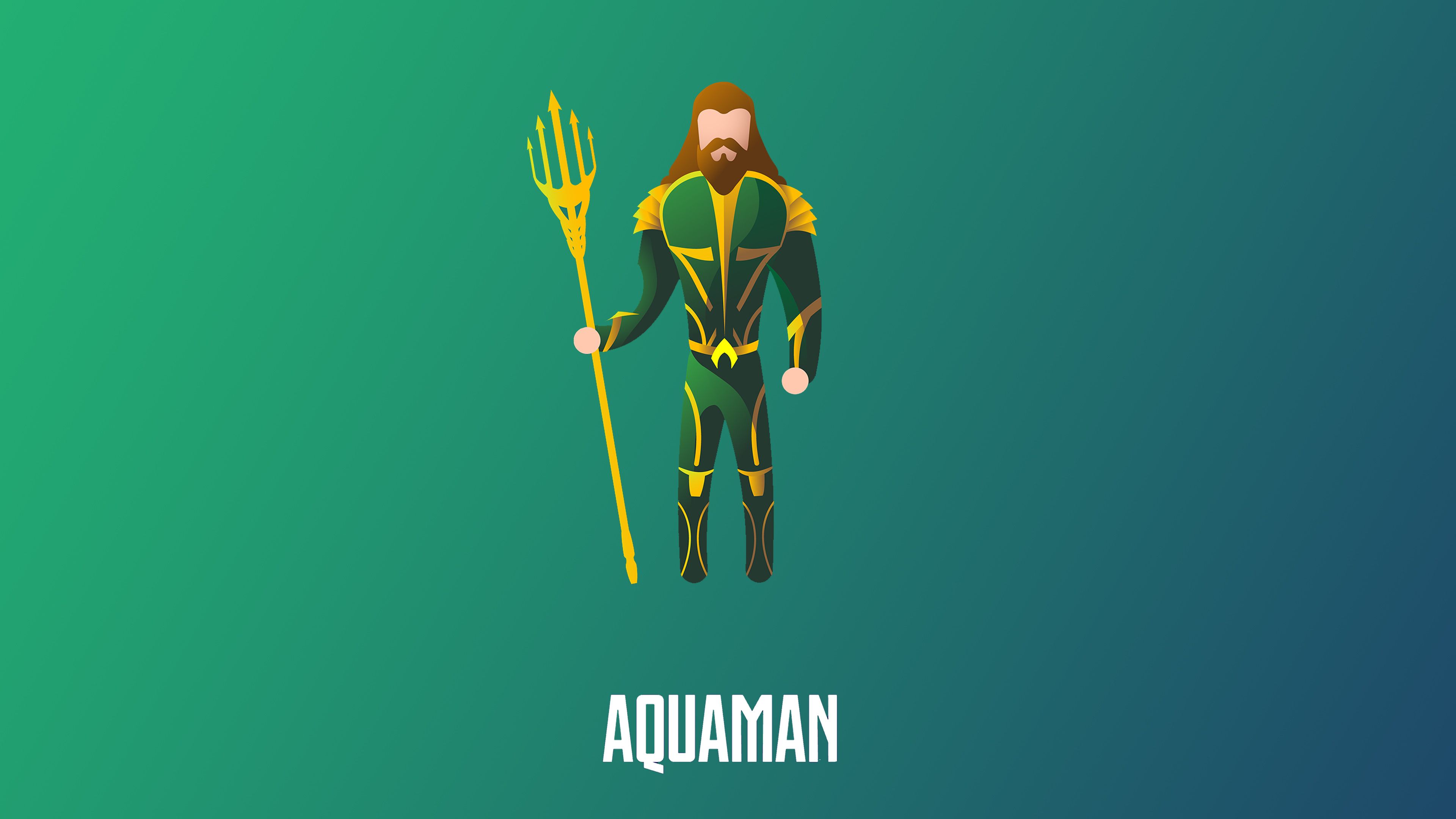 Aquaman Illustration 4k Wallpaper