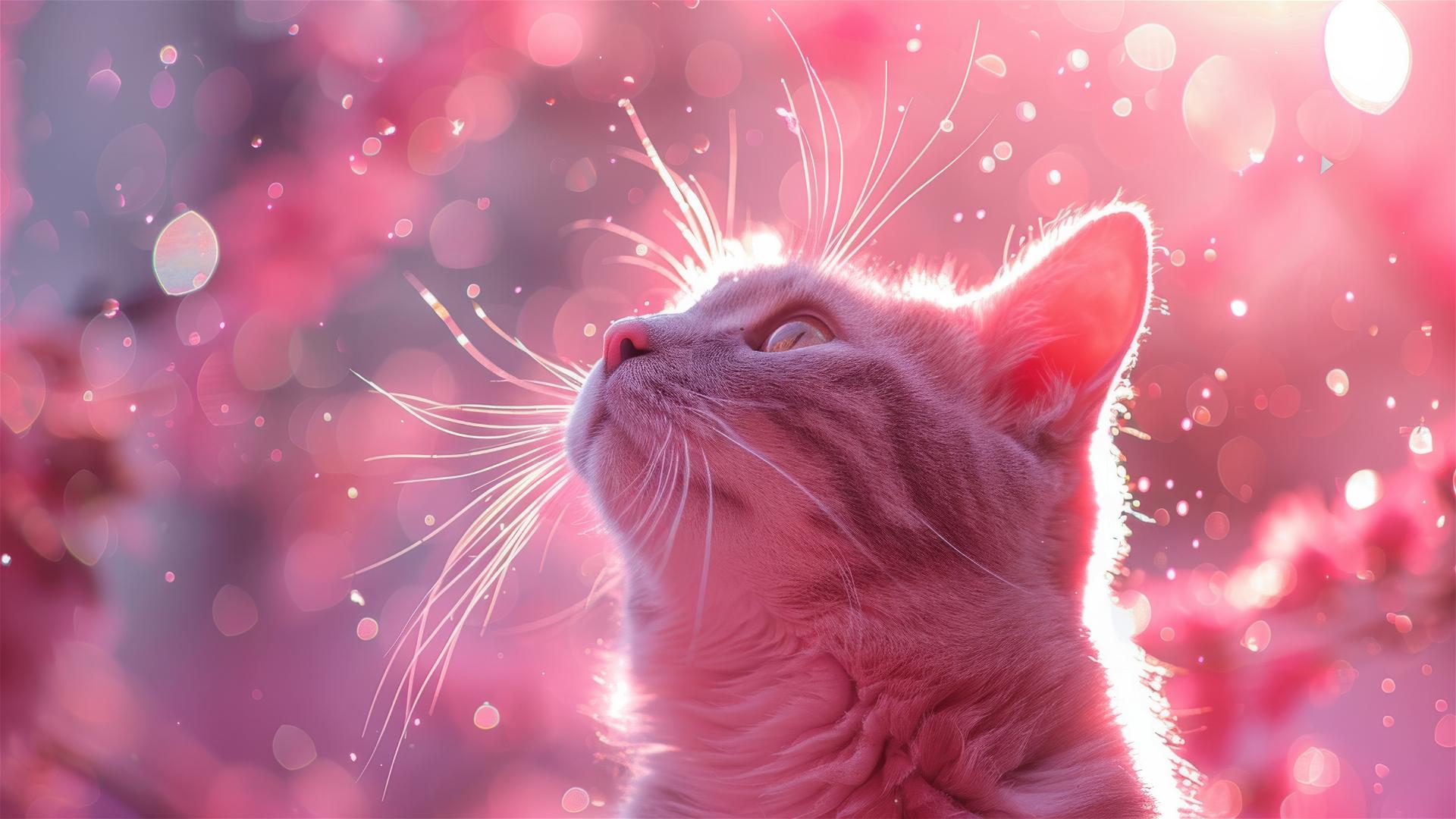 4K HD Wallpaper: aesthetic cat