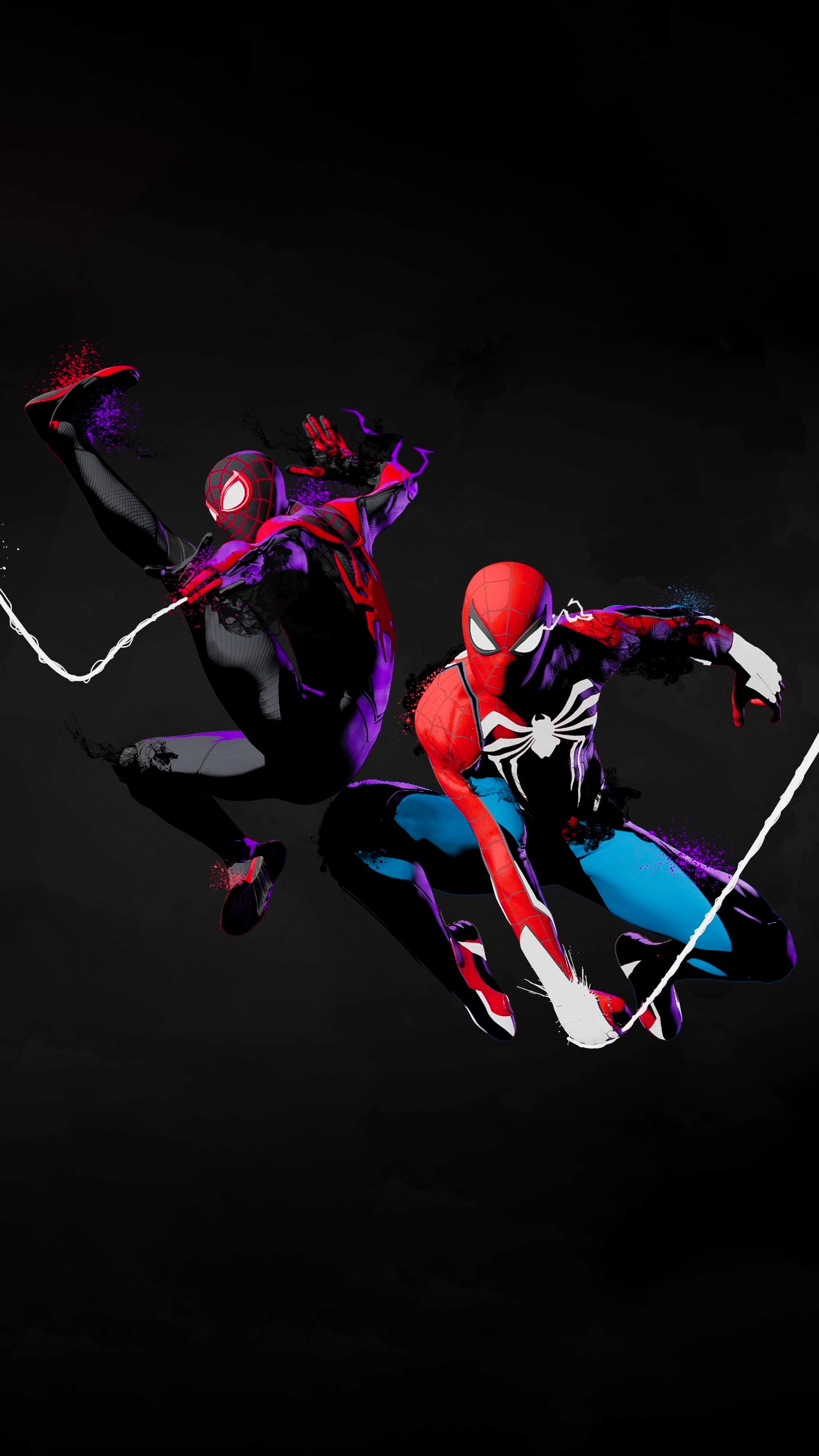 animated credits as 4K phone wallpaper