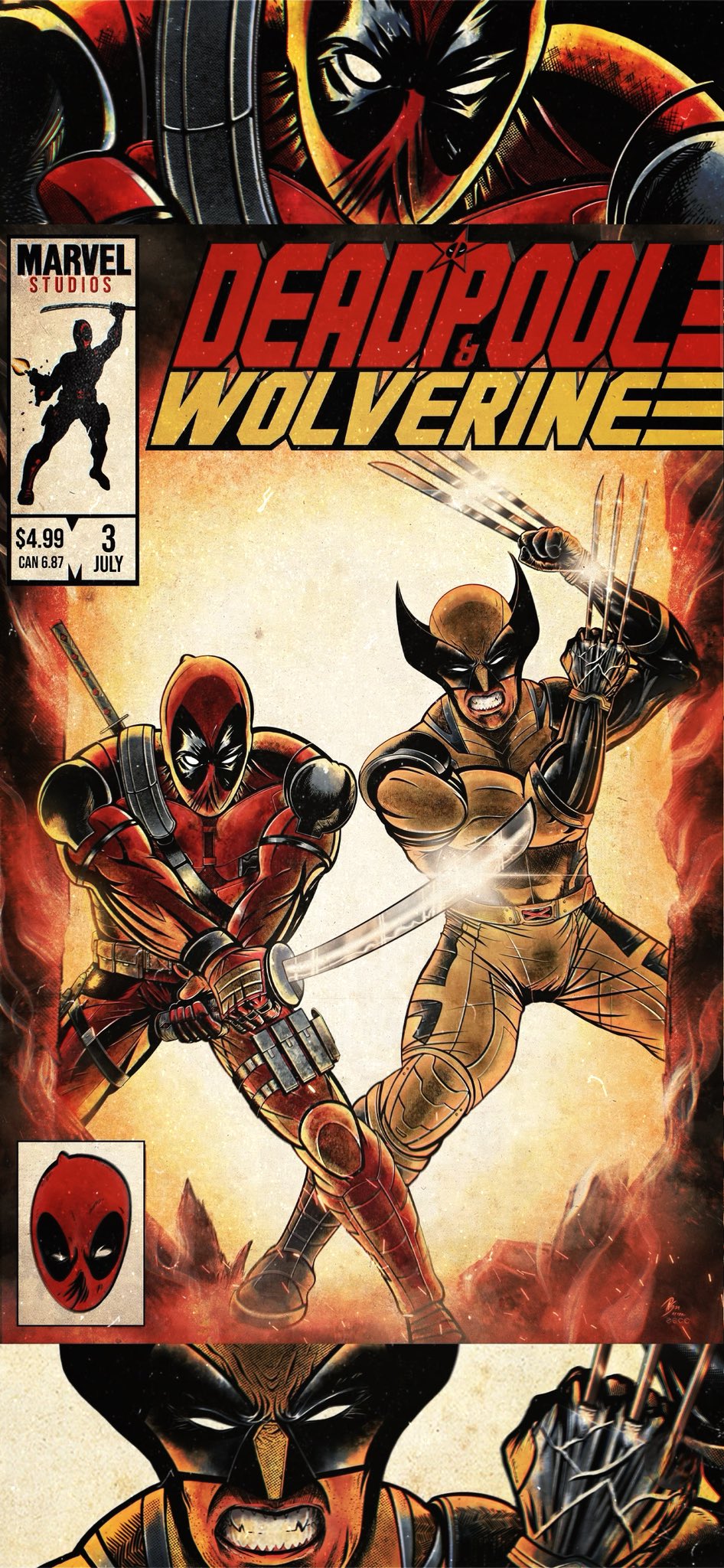 deadpool and #Wolverine piece