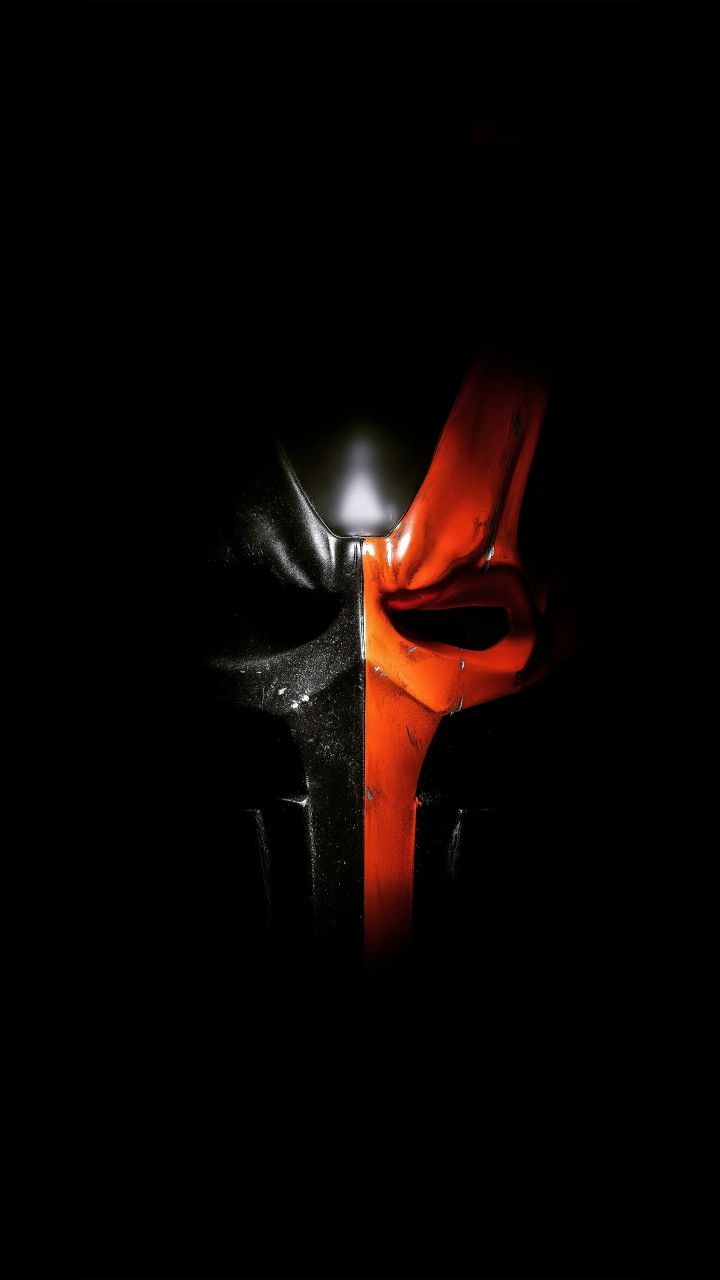 Deathstroke, mask, minimal, 720x1280