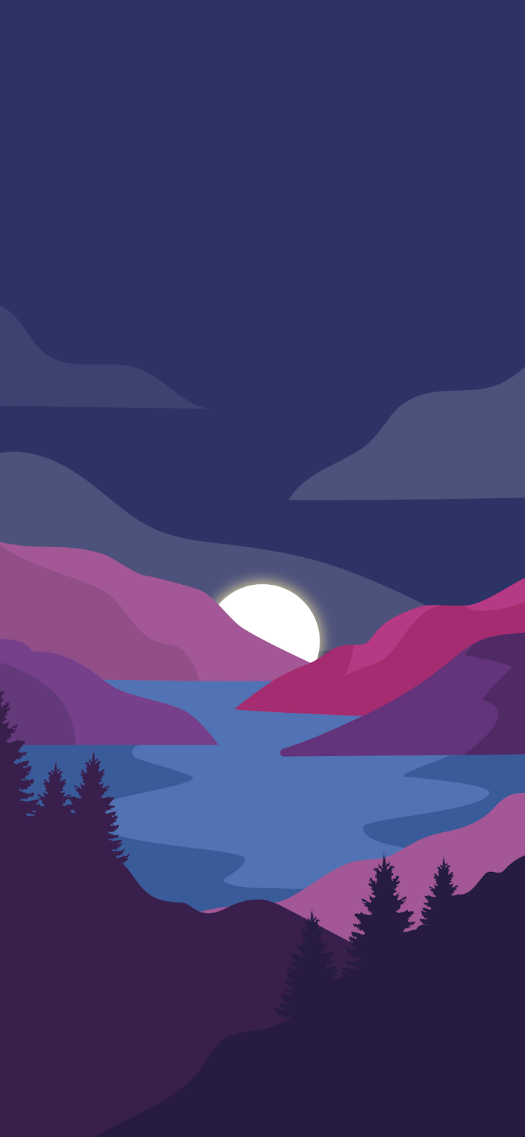 MINIMALIST LANDSCAPE WALLPAPER IPHONE