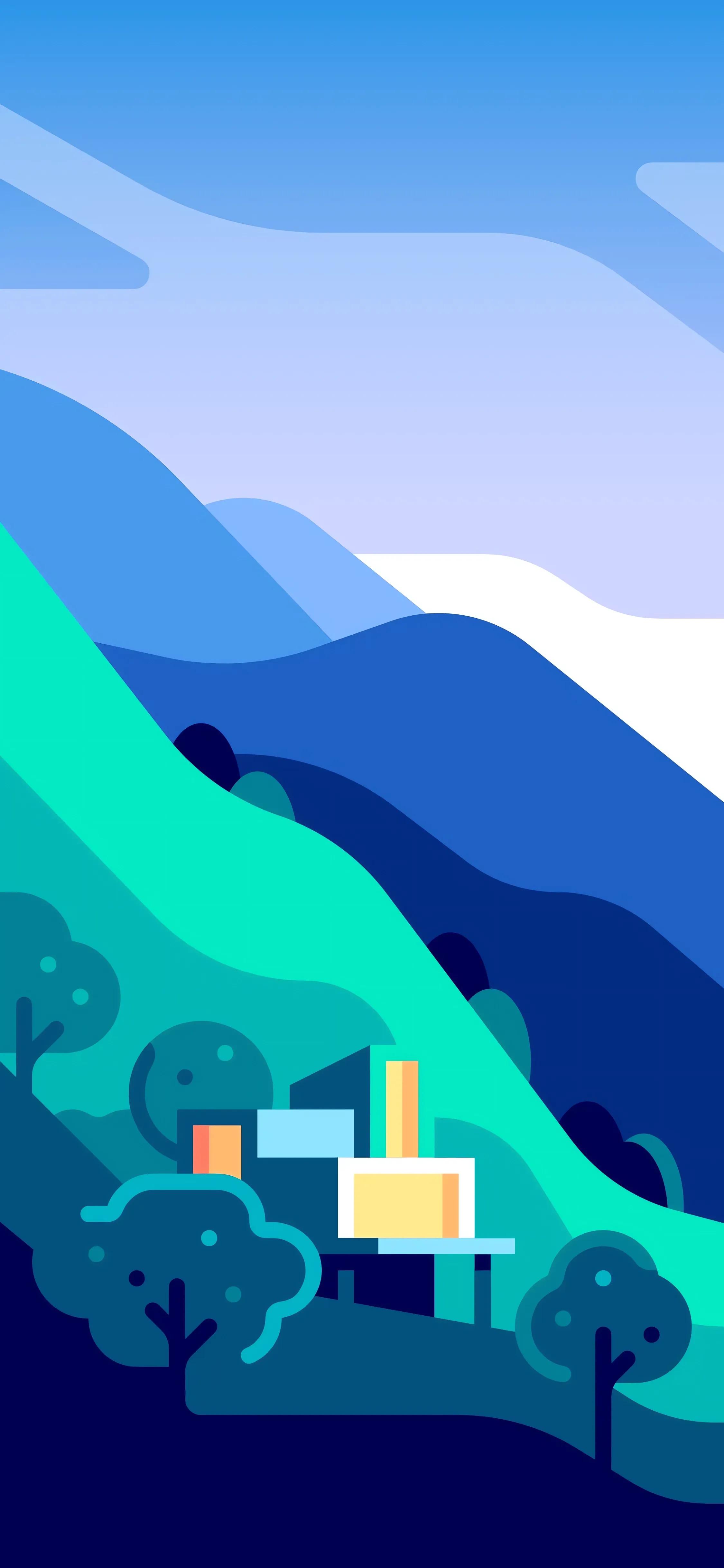 Minimalist Landscape iPhone Wallpaper