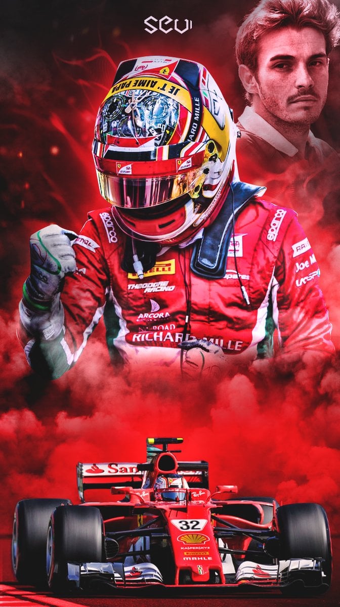 Charles Leclerc phone wallpaper