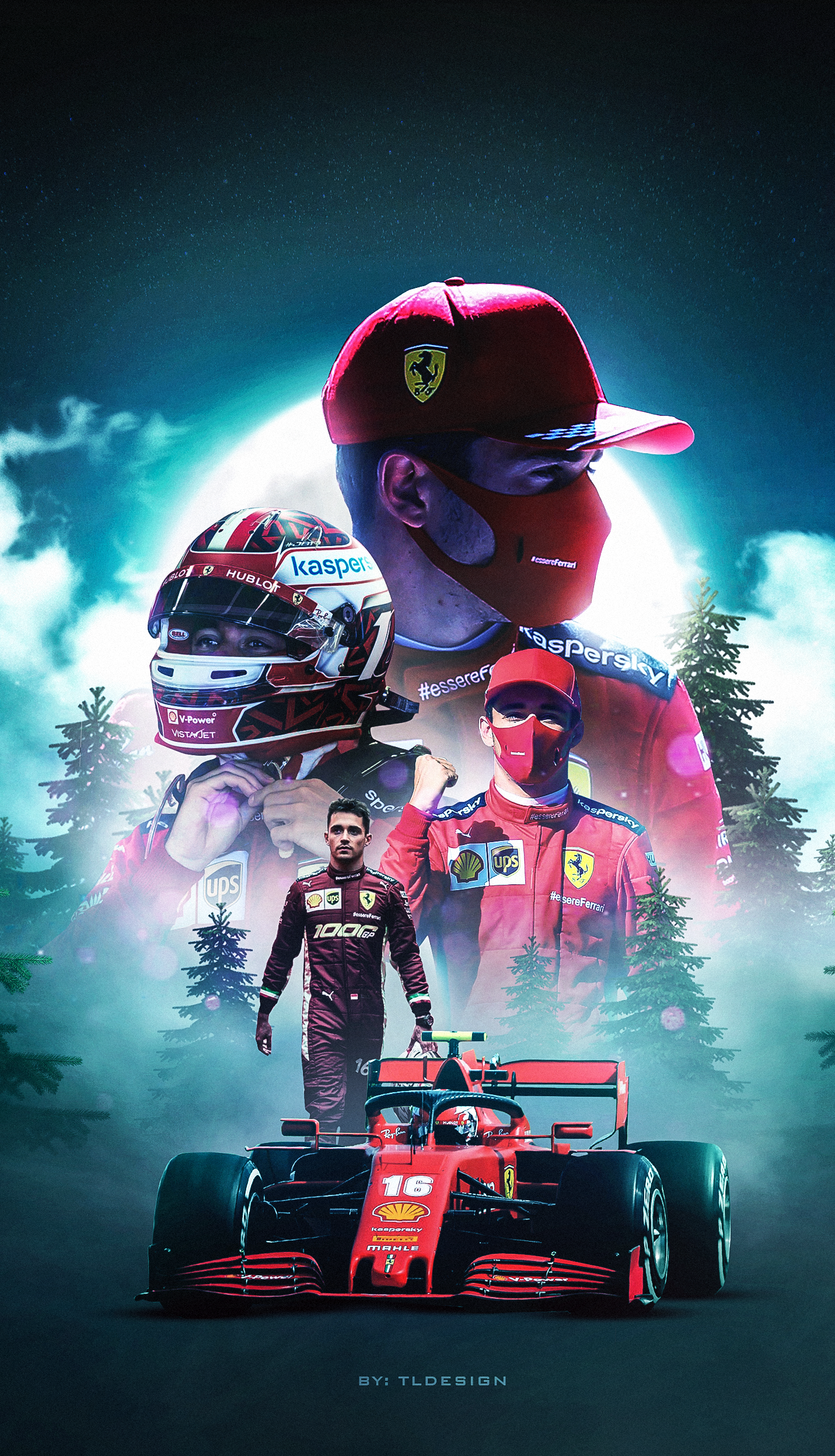 Made Charles Leclerc poster and mobile