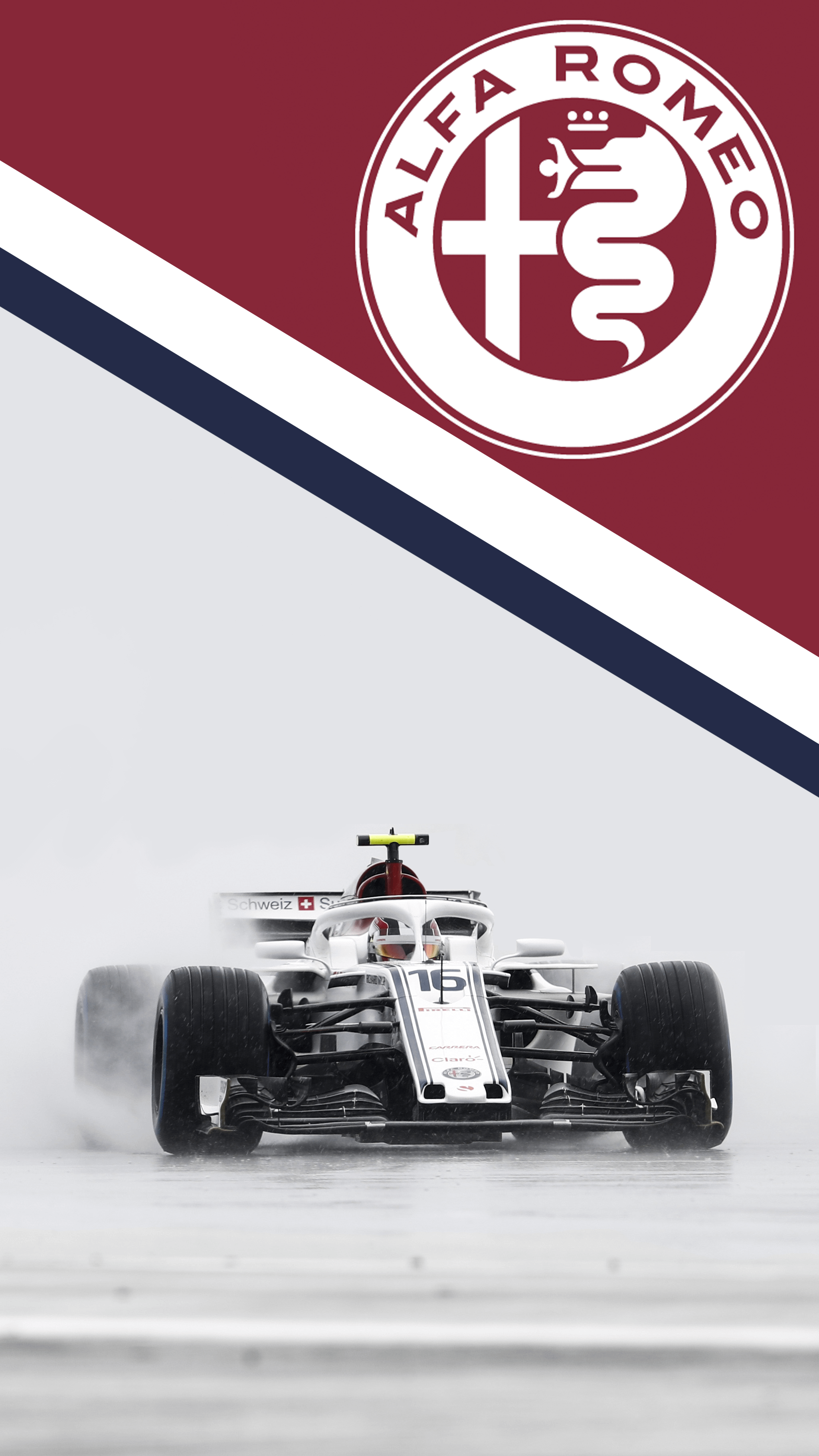 Sauber Leclerc in the Rain