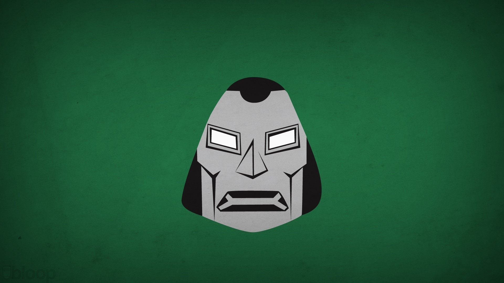 Wallpaper minimalism, comic, blo0p, Dr. Doom for mobile and desktop, section минимализм, resolution 1920x1080