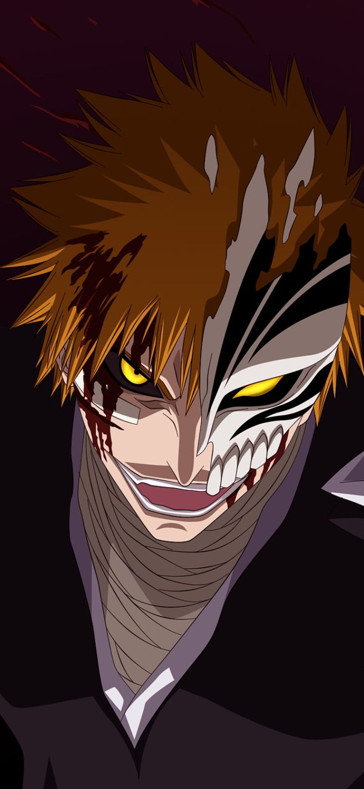 Hollow Ichigo, anime, bleach, HD phone