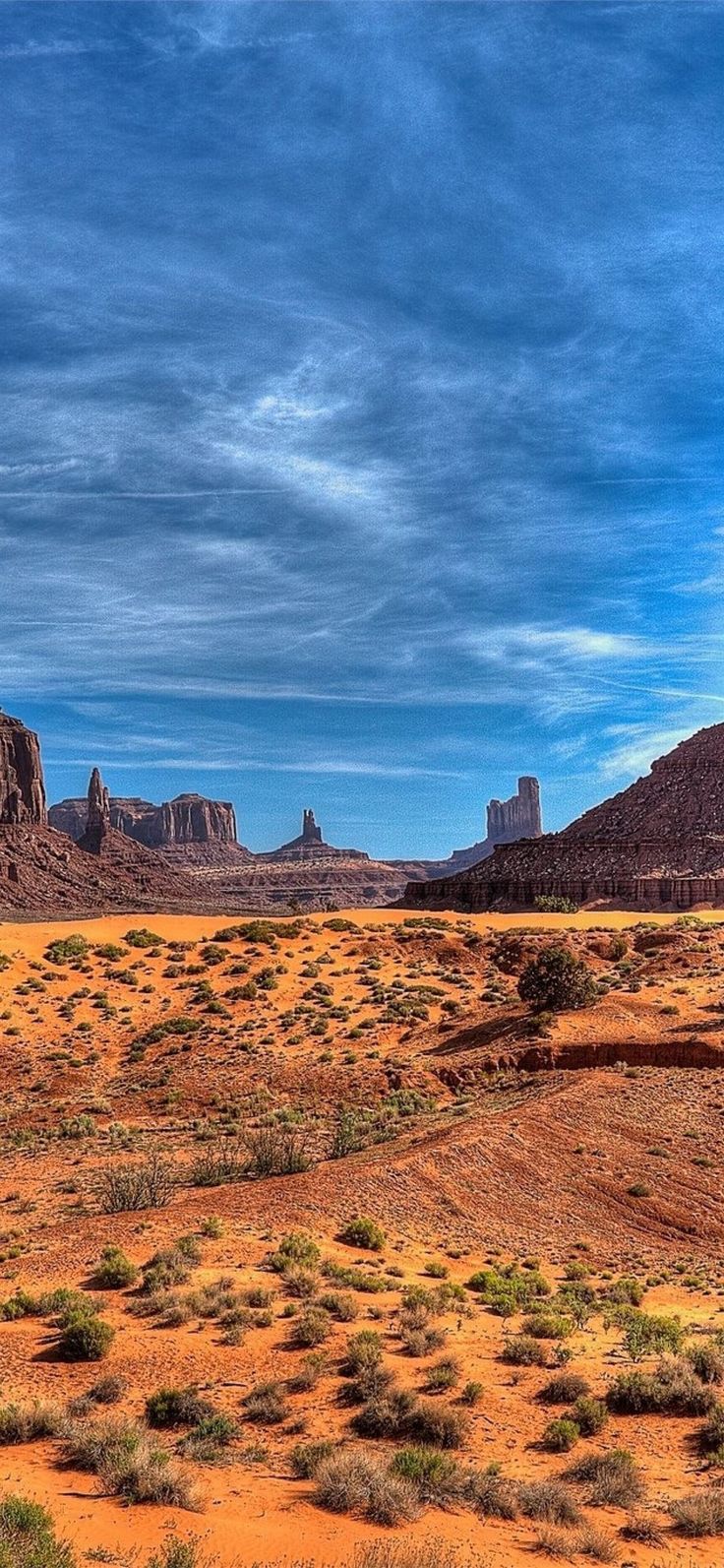 Utah Monument Valley Crag Clouds iPhone