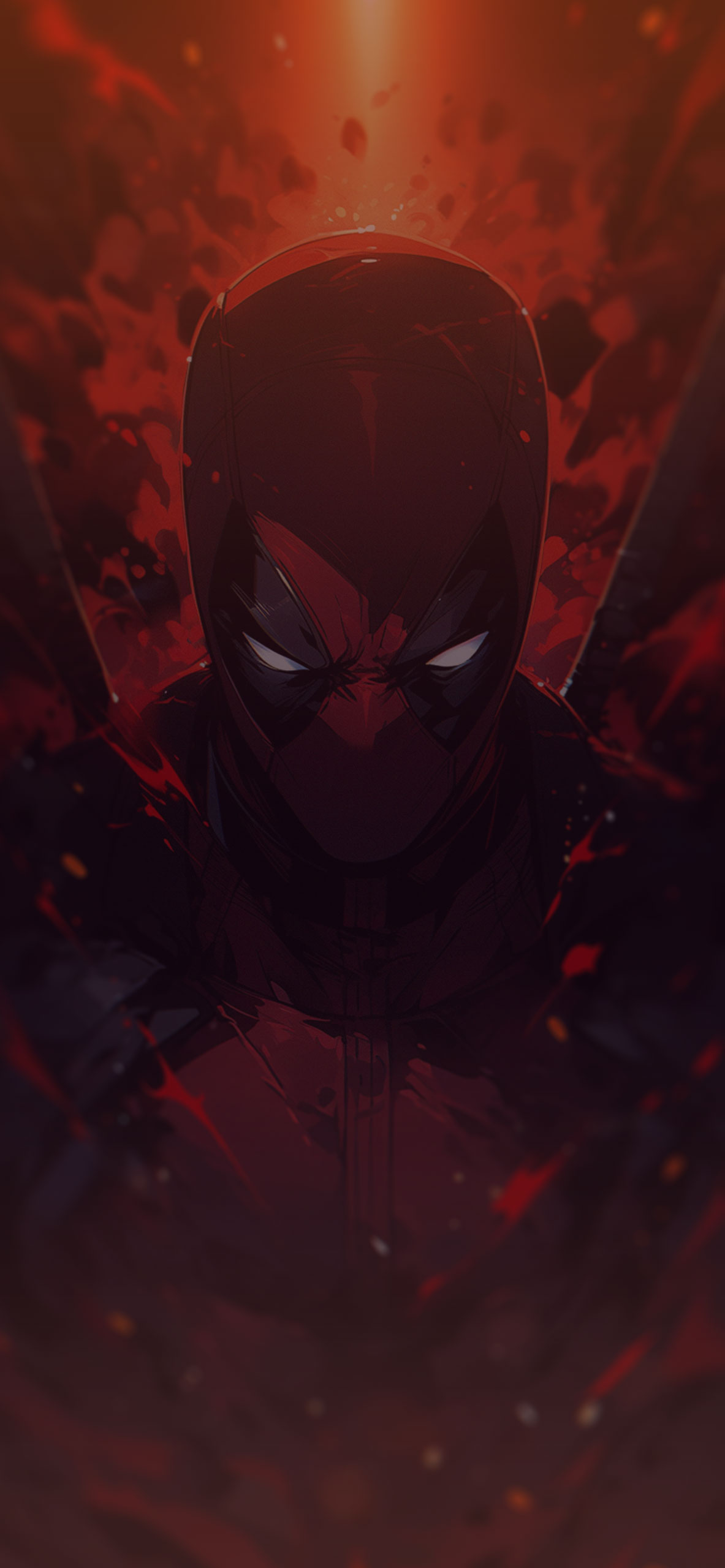 Marvel Deadpool Black & Red Wallpaper