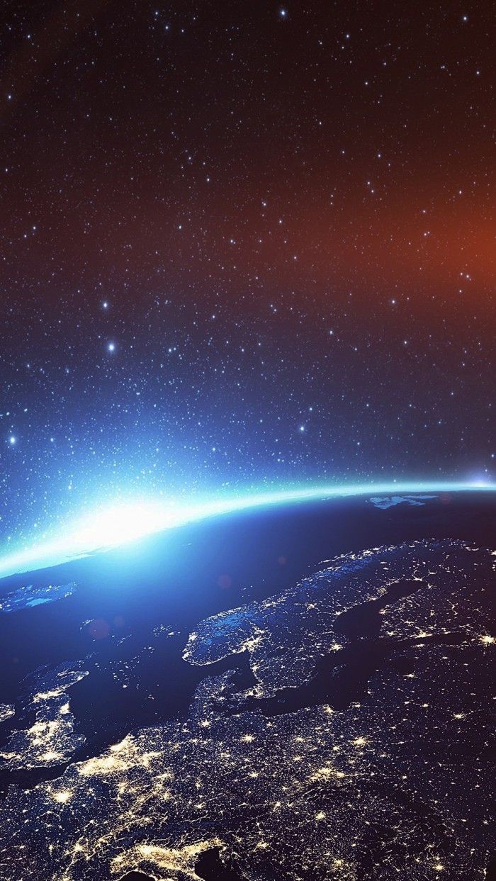 Europe Earth Blue Space Night Art