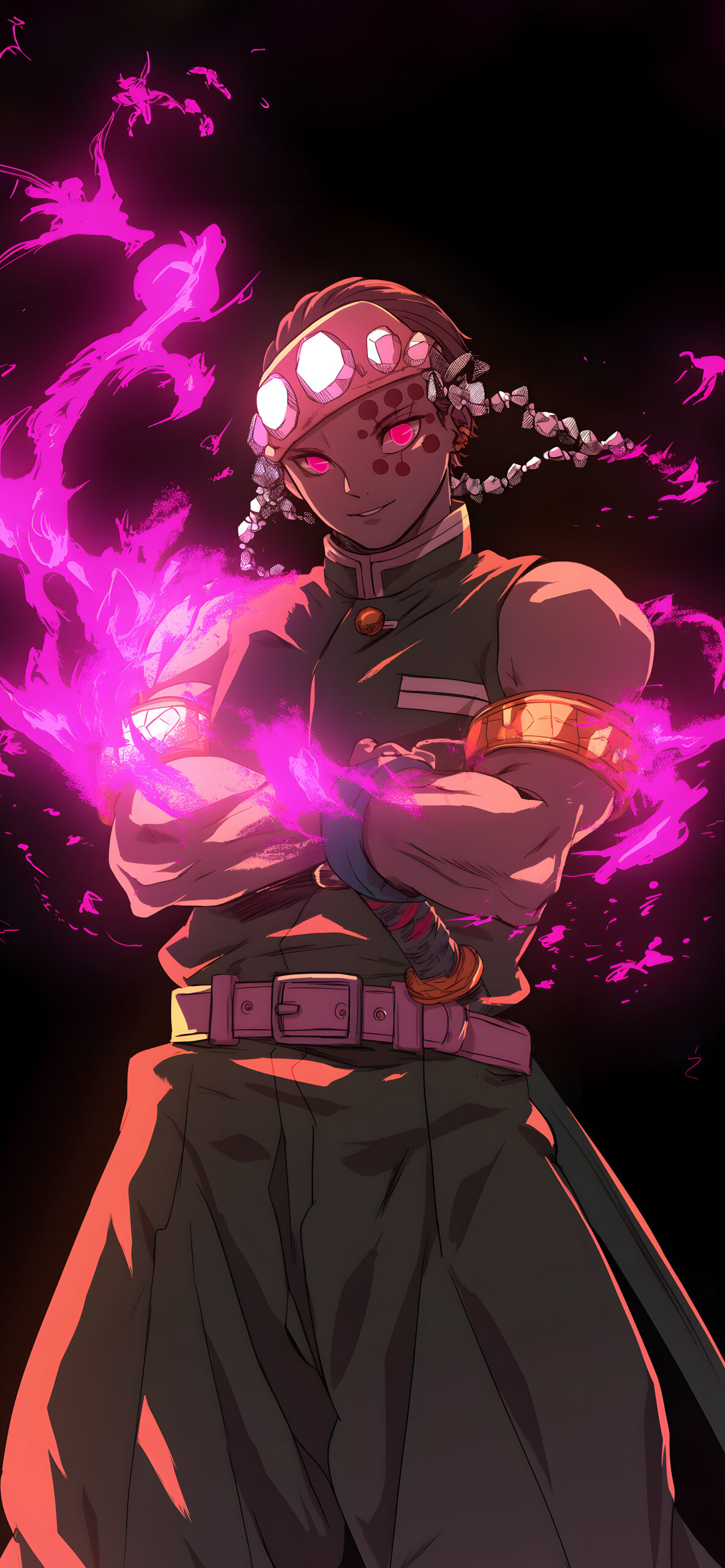 Tengen Uzui Demon Slayer Pink Flame