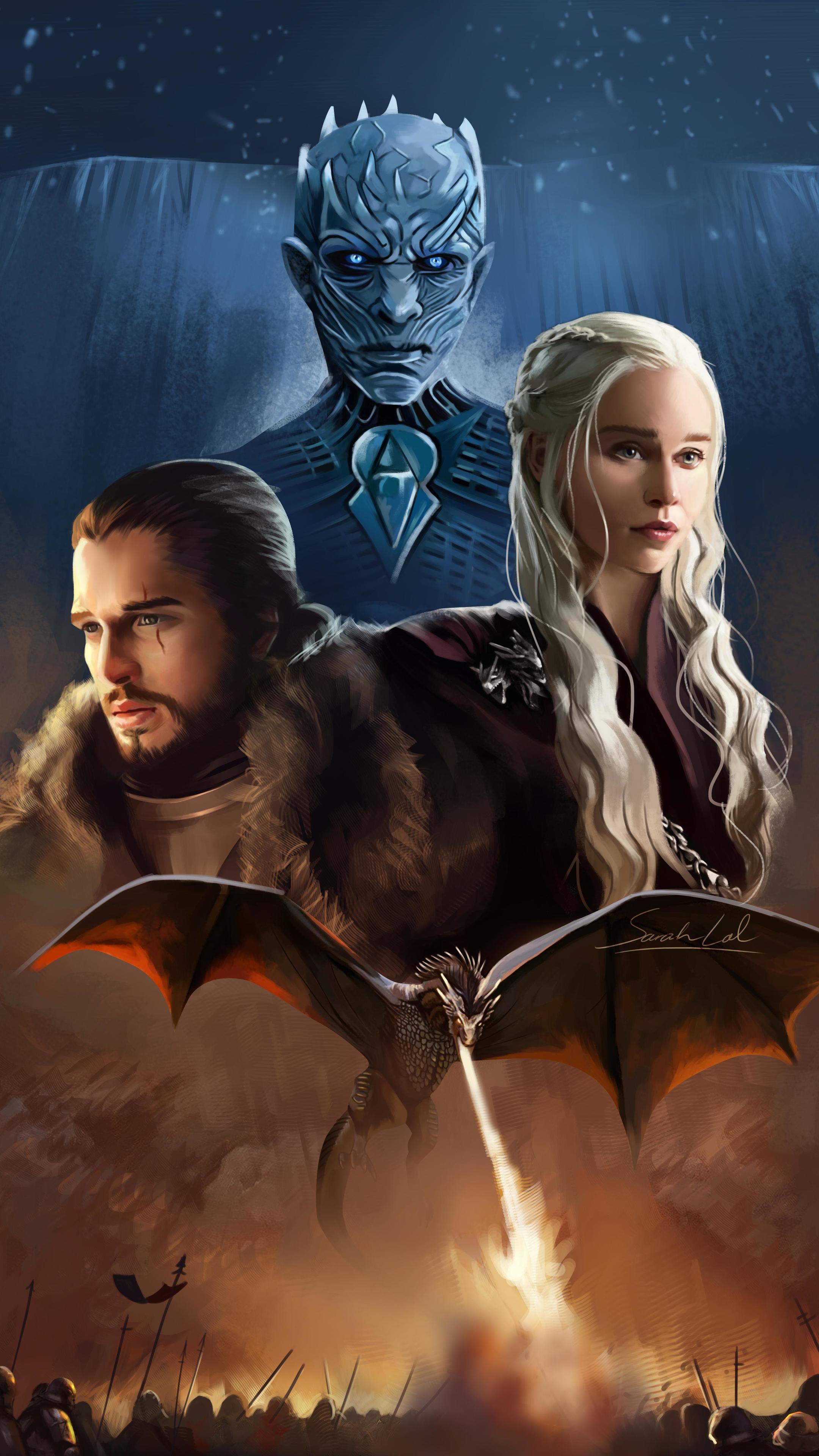 Game of Thrones iPhone wallpaper: Battle for Winterfell
