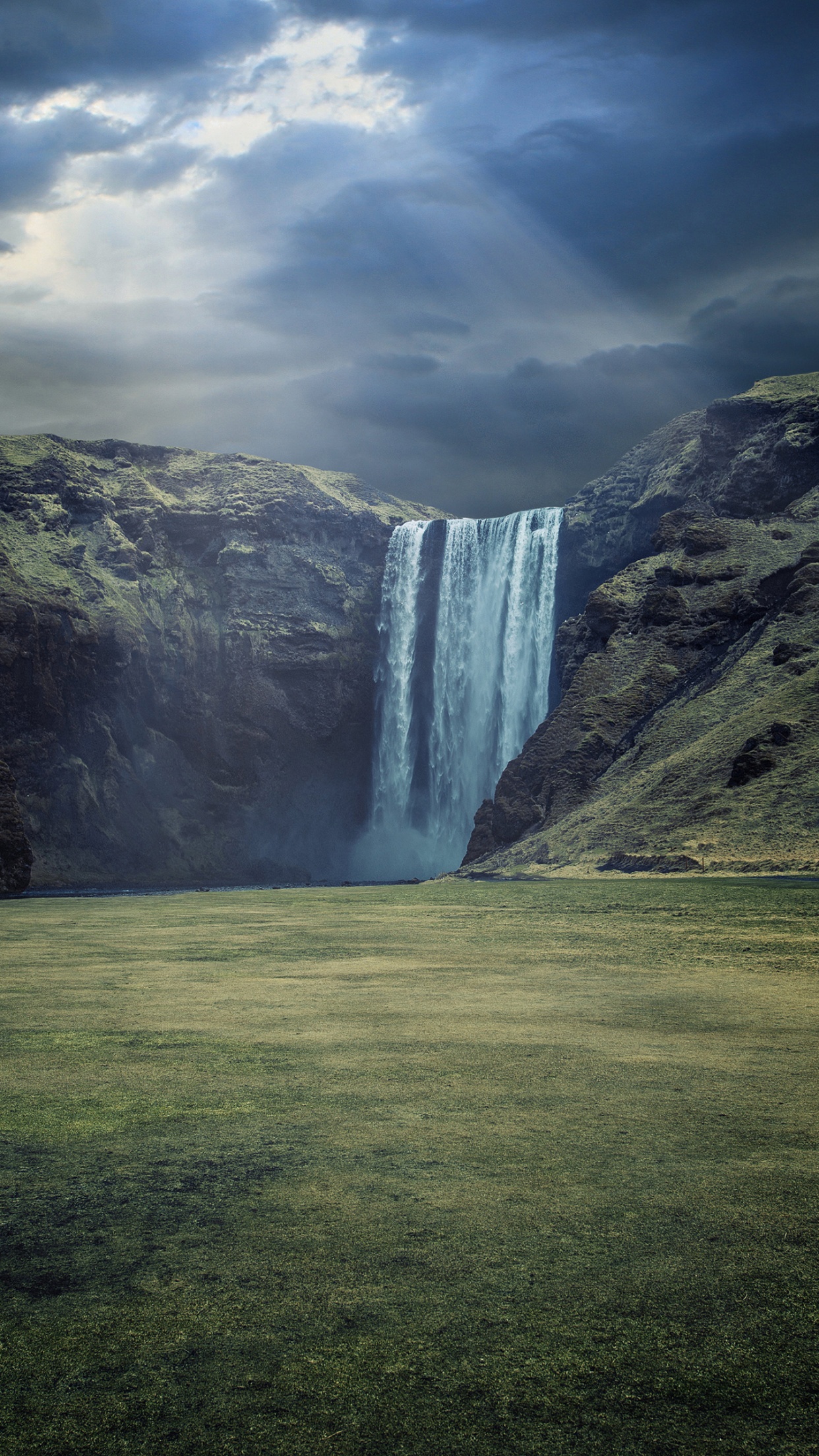 Wallpaper 4K, Waterfalls, Iceland, Cliffs