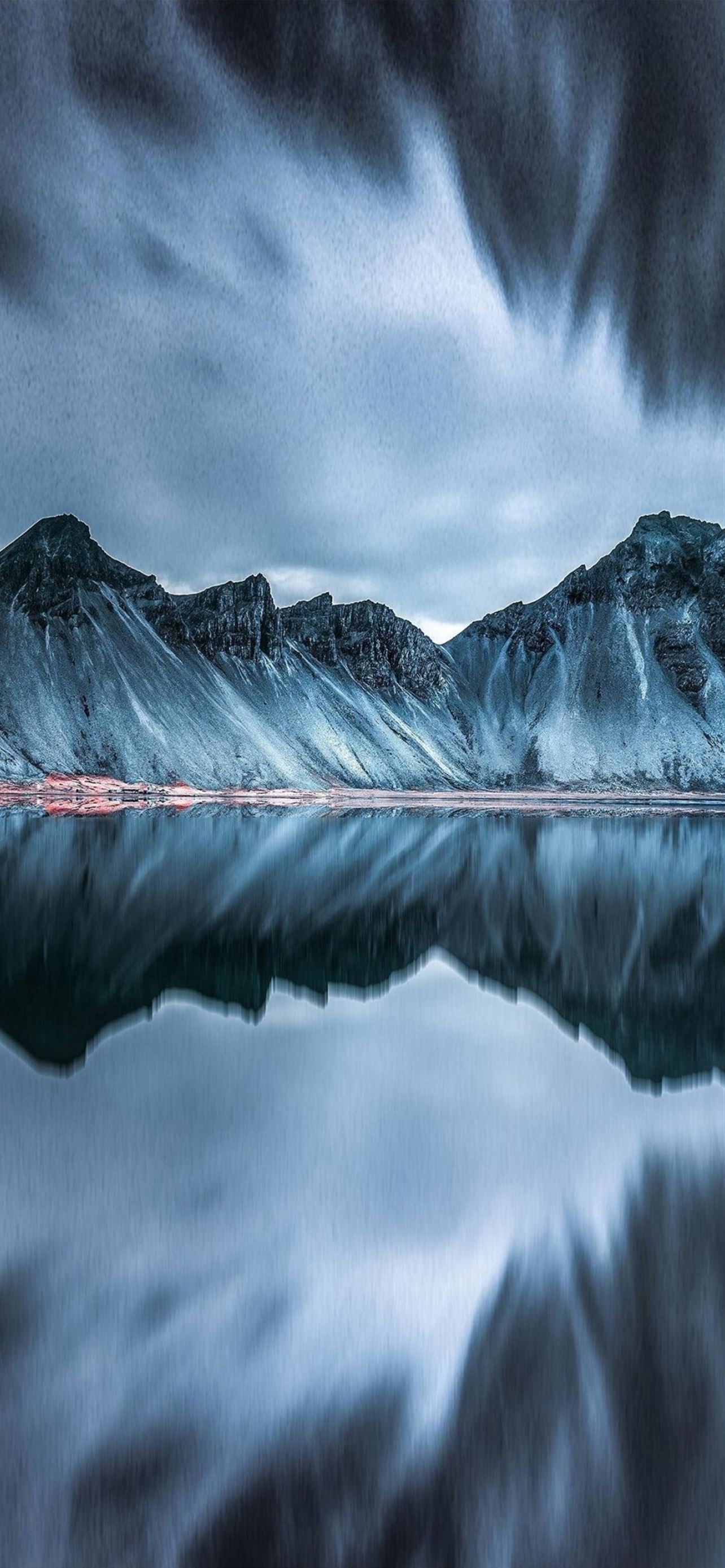 Iceland Scenery Mountain Reflection