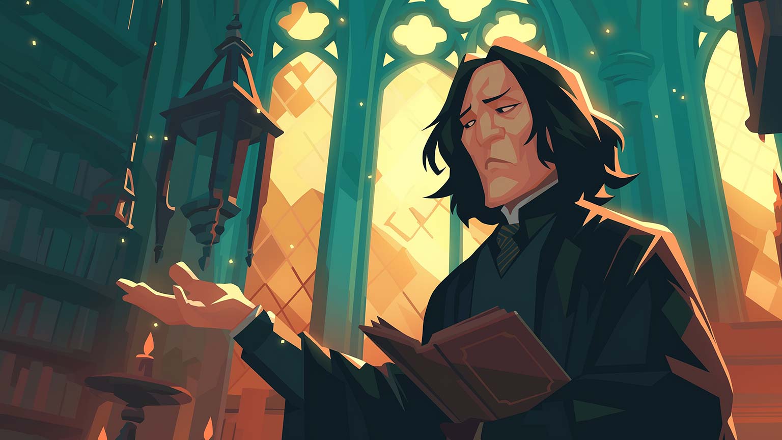 Harry Potter Snape Classroom Wallpaper