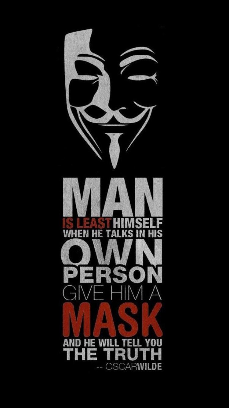 Anonymus Hacker Quote iPhone 6