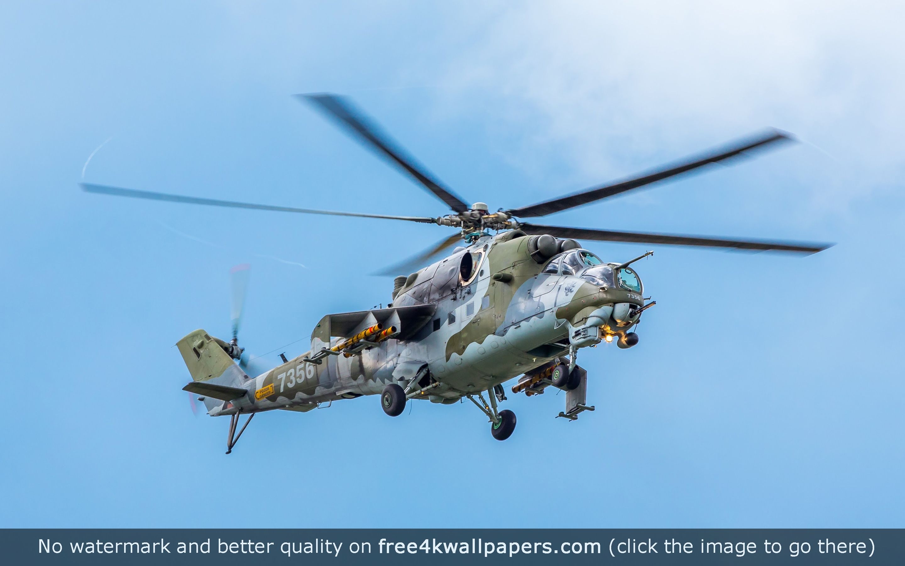 Mil Mi Helicopter Gunship HD wallpaper