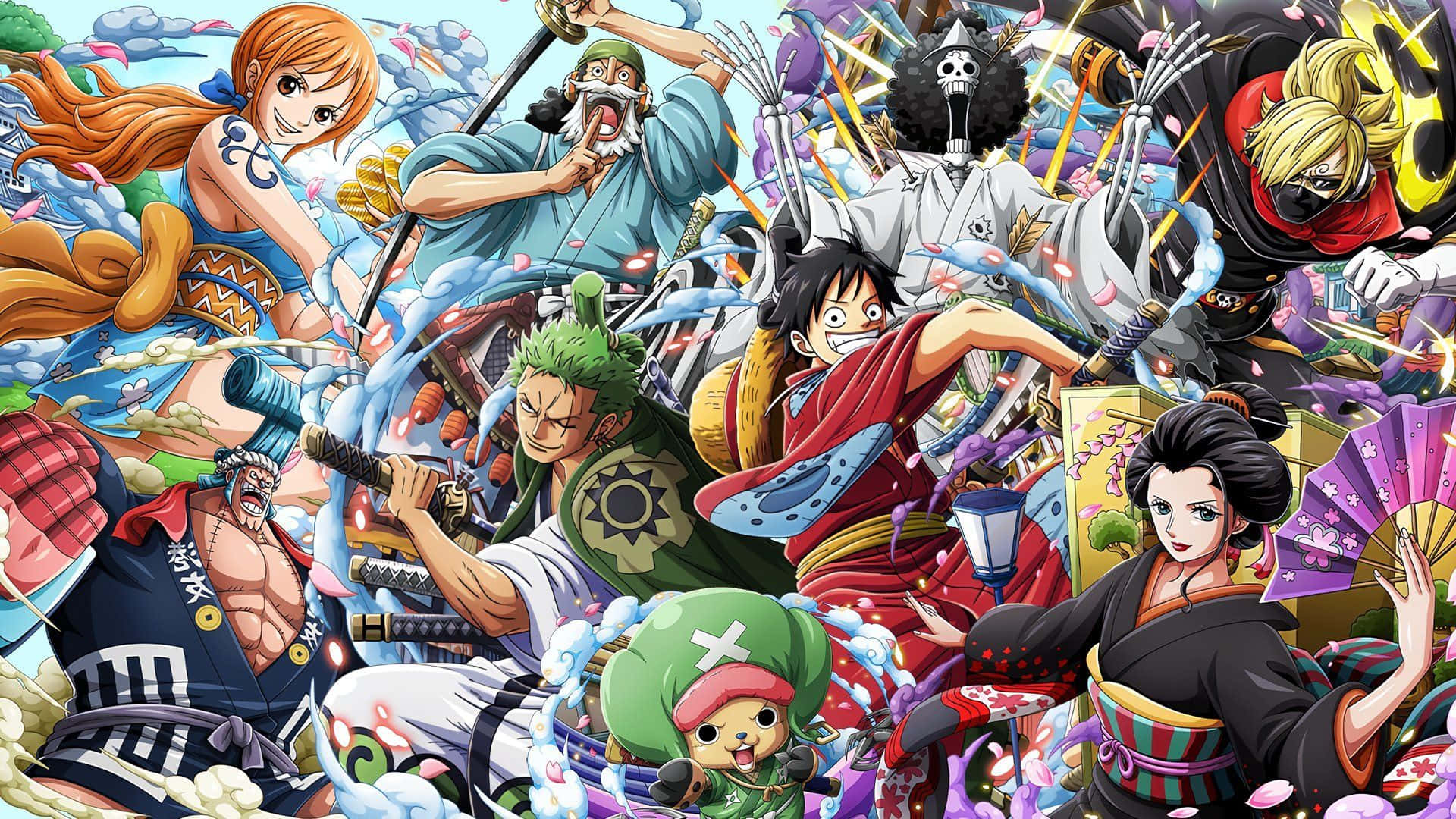 vibrant Dressrosa island Wallpaper