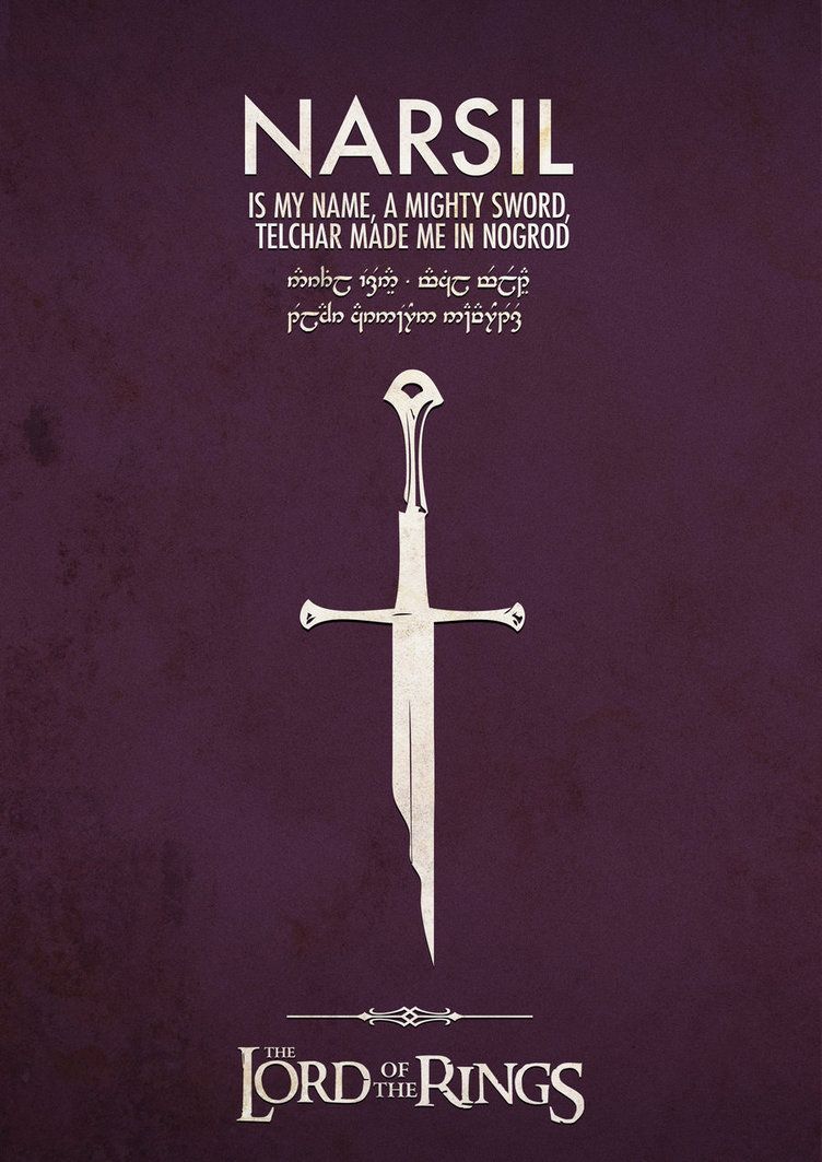 Lotr Narsil Minimalist wallpaper