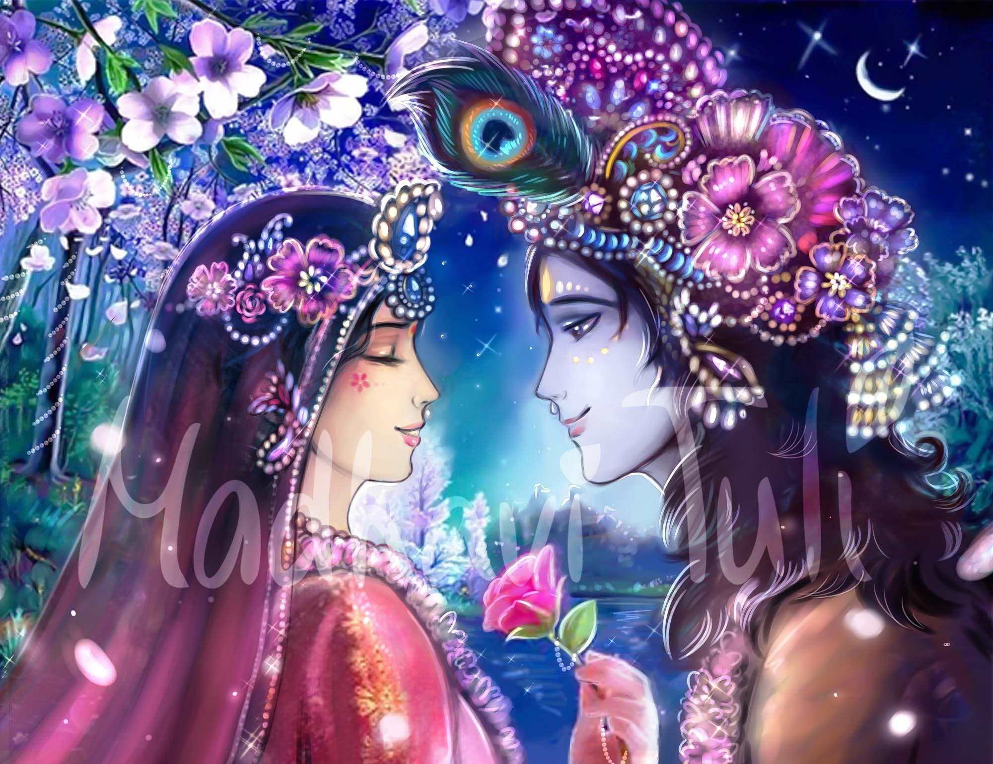HD File Shri Krishna With Shri Radha