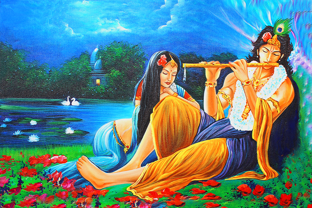 Buy Radha Krishna Wallpaper for Wall