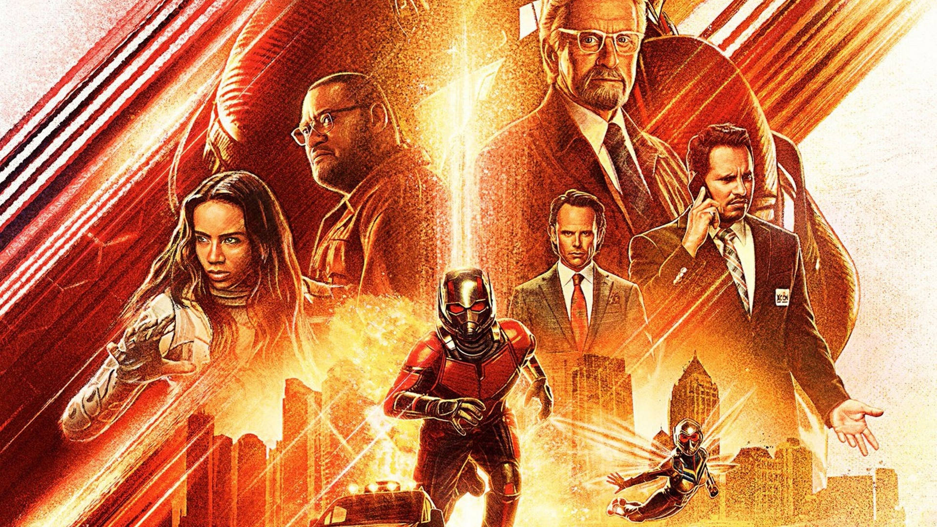 Download Ant Man And The Cast Wallpaper