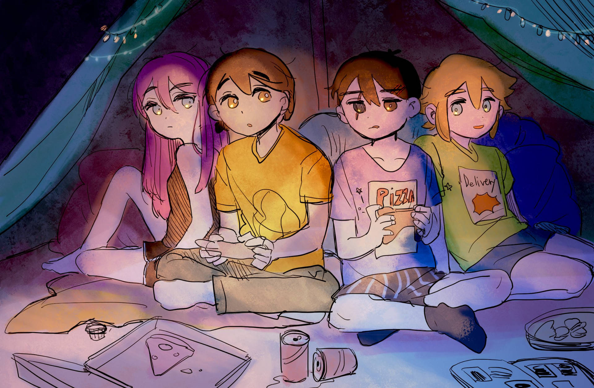 Download free Omori Friends Under Tent