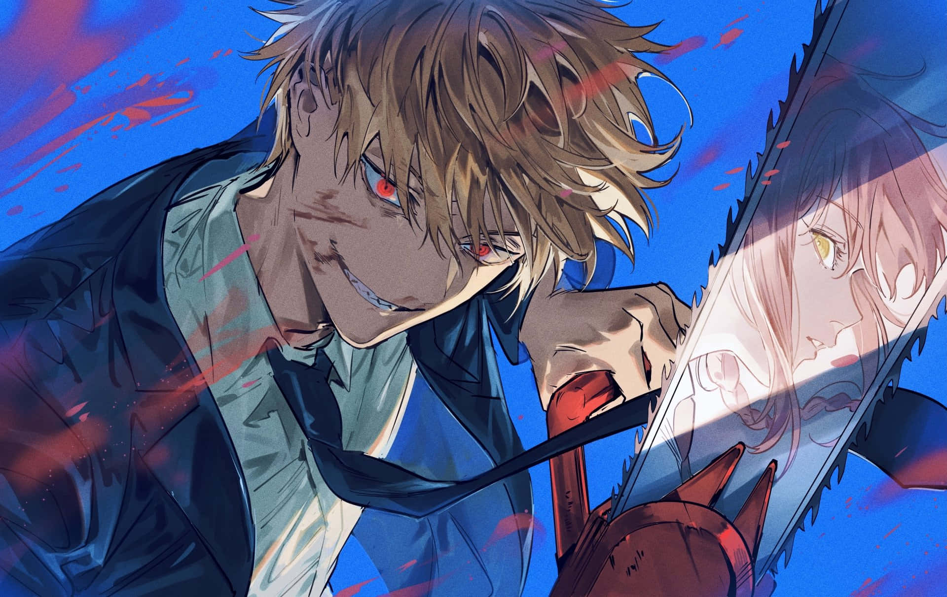 Chainsaw Man Background. Wallpaper