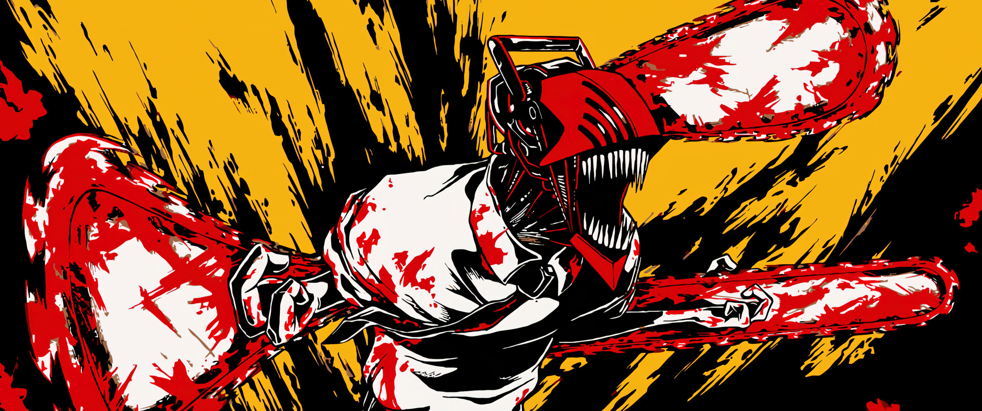 Chainsaw Man Wallpaper 4K, 2023, Manga