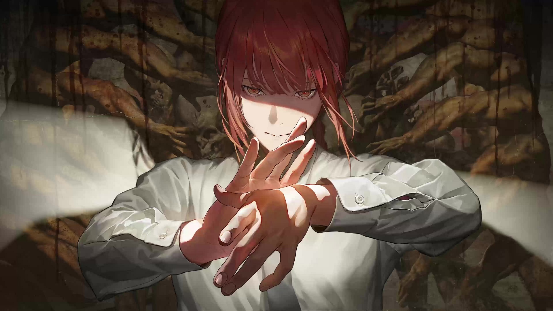 Makima Hand Gesture Chainsaw Man Live