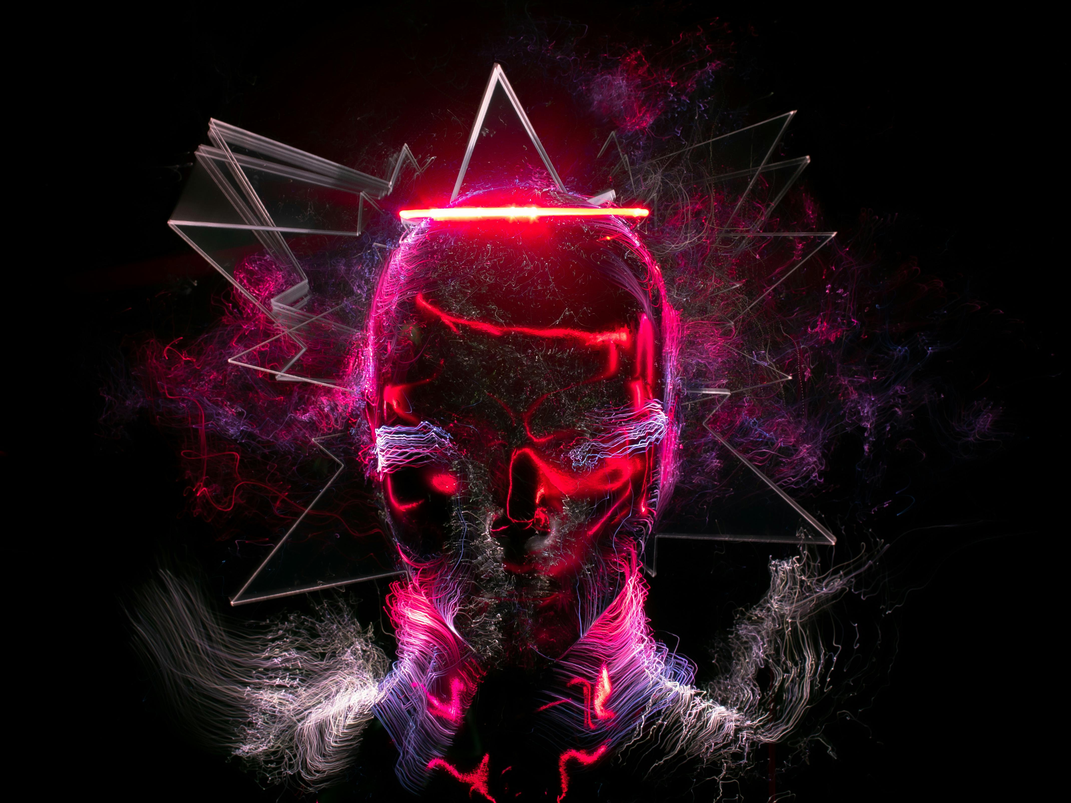 Purple Skull With Light · Free